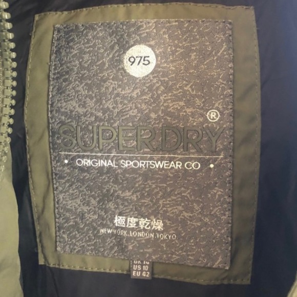 superdry puffer/parka with removable fur hood - Picture 3 of 8